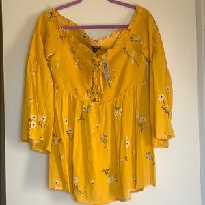 Dressy off the shoulder top